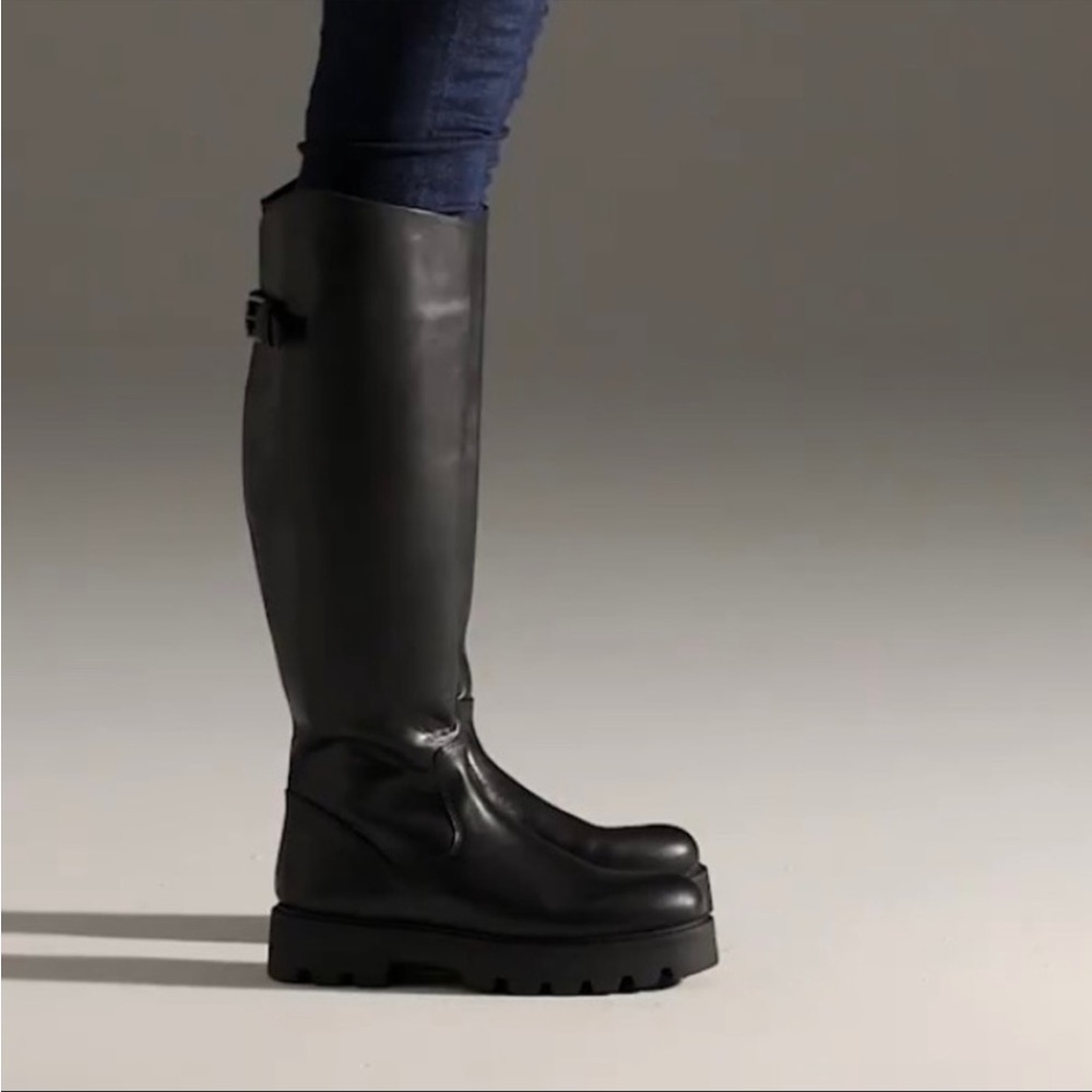 NWOB Franco Sarto Keaton black knee high boot